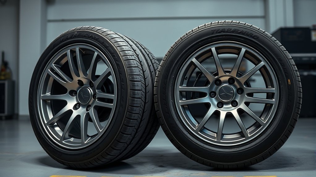 comparison showing how 275 and 285 tire width affects fitment and performance