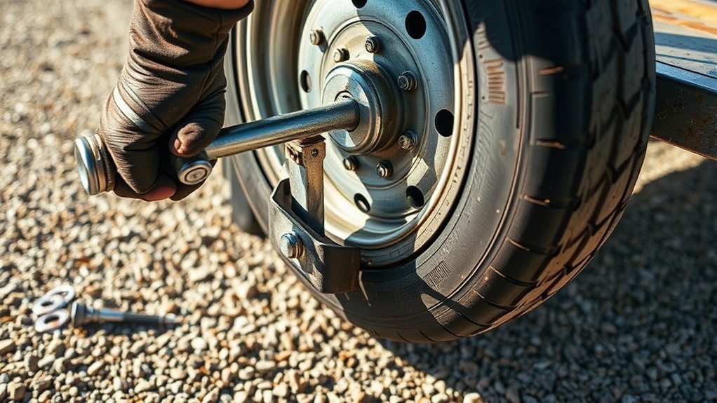 trailer spare tire installation